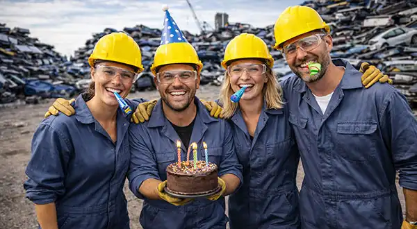 Auto zertrümmern zum Geburtstag